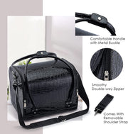 Joligrace Black Portable Makeup Bag 08V - Joligrace