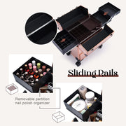 Joligrace Professional Makeup Trolley Case Black 84V - Joligrace